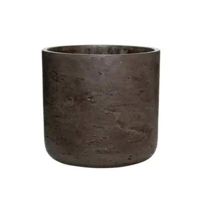 kvetinac charlie chocolate washed hnedy betonovy kvetinac